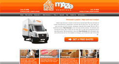 Desktop Screenshot of mazeremovals.co.uk